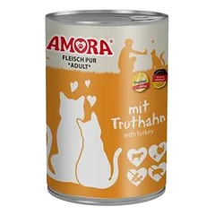 AMORA Cat Pur 6 x 400 g drėgnas maistas katėms — 3 nuotrauka