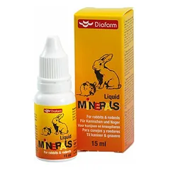Diafarm Liquid Minerals mineralų papildas triušiams ir graužikams, 15 ml