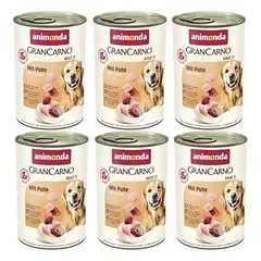 ANIMONDA GranCarno suaugusių šunų skonis: kalakutiena 6x400g