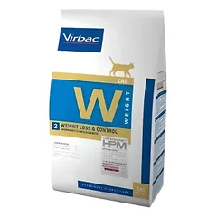 Virbac Veterinary HPM 2 Weight Loss & Control Cat sausas maistas svorio mažinimui, nutukusioms ir diabetu sergančioms katėms, 3 kg