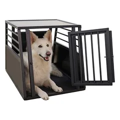 Kerbl Pet transportavimo dėžė Vacation iš aliuminio, grafito spalvos, B 55 x T 77 x H 50 cm — 3 nuotrauka
