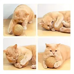 MCBOSON Sisal-Katzenspielzeugball