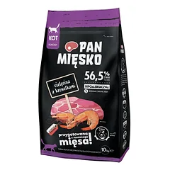 PAN MIĘSKO Veršiena su krevetėmis katėms traškučiai S 2x10 kg