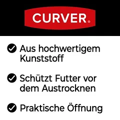 Curver Futterbehälter für Hunde/Katzen, grün