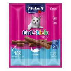 Vitakraft Cat Sticks skanėstai su lašiša ir upėtakiu katėms