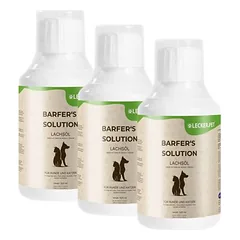 Lyra Pet Lecker.Pet Barfer's Solution 100 % lašišų aliejus šunims ir katėms, 3 x 500 ml — 2 nuotrauka
