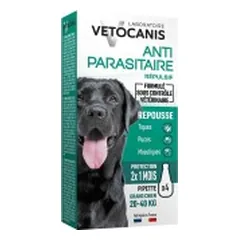 Vetocanis lašiukai nuo erkių didelių veislių šunims