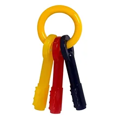 Nylabone Puppy Chew Keys - šunų kramtomasis žaislas su šoninės kvapu, skirtas šuniukams, formos kaip raktai, XS — 2 nuotrauka