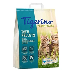 Tigerino Plant-Based Tofu Katzenstreu - Sensitive, parfümfrei