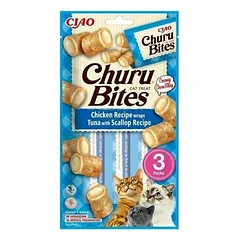 Churu Cat Bites Chicken Recipe  Wraps Tuna with Scallop Recipe 30 g
