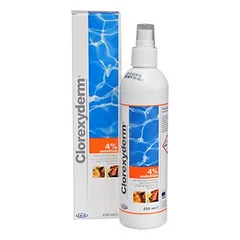 Clorexyderm 4% plataus veikimo antiseptinis purškalas šunų ir kačių odai 200 ml
