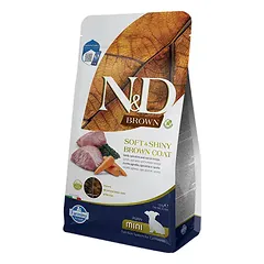 FARMINA N&D BROWN – DOG Dry Lamb Spirulina&Carrot PUPPY MINI 1,5 kg