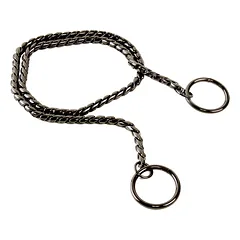 Show Tech Snake Chain Anthracite - elegantiška, antracito spalvos parodų grandinėlė, metalinė, 65cm — 4 nuotrauka
