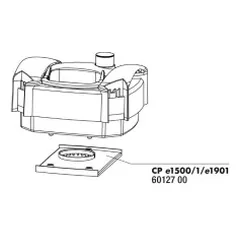 Galvos vidinis dangtis išoriniams filtrams CristalProfi e1500/1900/1