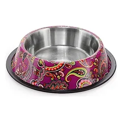 Metalinis dubenėlis 25cm/2,4L (violetiniai raštai)