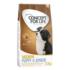 Concept for Life Medium Puppy & Junior sausas maistas šuniukams, > 10 kg — 3 nuotrauka