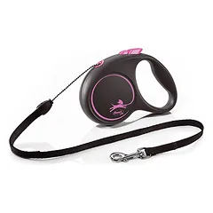 flexi black design S Cord 5m pink parduotuvėje Petz.lt