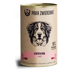 PAKA ZWIERZAKA maistas su jautiena ir silke 400 g