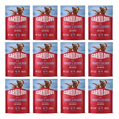 CARNILOVE Dog Pouch Turkey and Salmon Puppies 12x300g šlapimo maistas šuniukams su kalakutiena ir lašiša