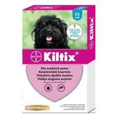 KILTIX antkaklis vidutinių dydžių šunims nuo blusų ir erkių 53cm