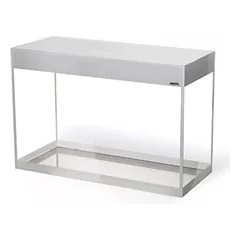 Glossy 150 Day&Night akvariumas stačiakampis, baltas, 150x50x63 cm, 3x17 LED — 3 nuotrauka