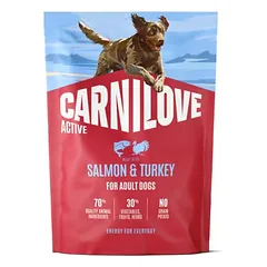 CARNILOV ACTIV sausas maistas šunims su lašiša ir kalakutiena1,5kg