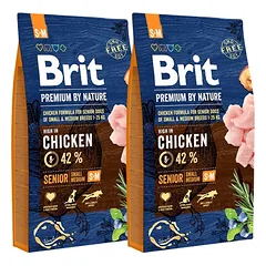 BRIT Premium By Nature Senior Small Medium S+M 16 kg (2 x 8 kg)