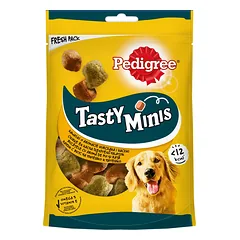 PEDIGREE Tasty Bites Chewy Cubes 130g - skanėstas šunims su vištiena ir antiena