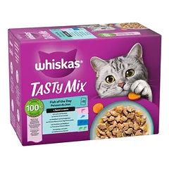 Multipack Whiskas Tasty Mix porciniai maišeliai 48 x 85 g, drėgnas maistas katėms — 2 nuotrauka