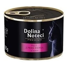 DOLINA NOTECI Premium katėms kalakutienos krūtinėlės filė su padažu 185g x24