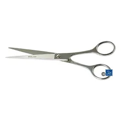 Chadog IdealCut - nikeliu dengtos tiesios žirklės - 18 cm, 7" — 2 nuotrauka