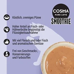 Cosma Smoothies skanėstai katėms 6 x 50 g — 2 nuotrauka