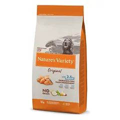 Nature's Variety NO GRAIN MED/MAX ADULT (lašiša),12 kg