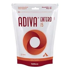 ADIVA® Entero Large 15 papildas šunims viduriavimui ir virusinėms infekcijoms 40 kramtukų