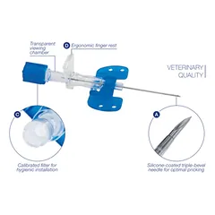 Genia intraveninis kateteris Anivasc IV, 18G-1.3x45mm, žalias, N12 — 4 nuotrauka