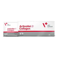 Vet Expert Arthrovet Collagen N60 milteliai sąnarių palaikymui šunims ir katėms, 60 paketėlių