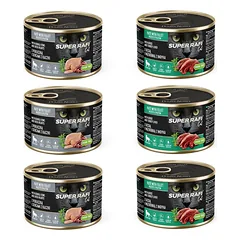 SUPER RAFI Cat Mix 2 6 x 185 g skonių drėgnas maistas sterilizuotoms katėms
