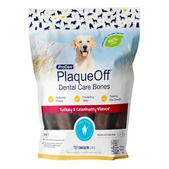 ProDen PlaqueOff Dental Care Bones papildas, Daržovės ir mėlynės Mini (340 g) — 5 nuotrauka