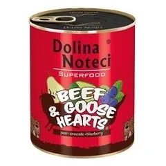 DOLINA NOTECI PREMIUM SUPERFOOD jautiena su žąsų širdimis 400g x18
