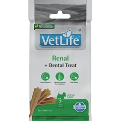 FARMINA Vet Life Dental Treat Renal Mini 60 g (7 vnt.) dantų skanėstai mažų veislių šunims