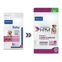 Virbac Veterinary HPM Puppy Dog Large & Medium sausas pašaras augantiems didelių ir vidutinių veislių šuniukams, 12 kg — 2 nuotrauka