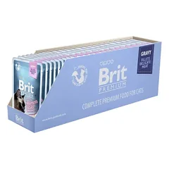 Brit Premium Delicate Salmon Sterilized in Gravy konservai katėms lašišos filė padaže 24vnt. — 2 nuotrauka