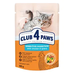 Club 4 Paws Premium Sensitive Digestion konservai su vištiena katėms