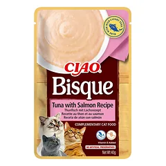 INABA Cat Ciao Bisque - tunų ir lašišų skonio papildomas ėdalas katėms 40g