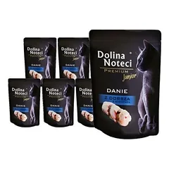 Guliašas jaunoms katėms su menke ir sardinėmis Dolina Noteci Dish, 10x85 g