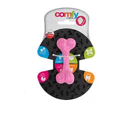 Ecomfy žaislas gyvūnui dental bone mint, braškių kvapo, 8.5cm — 3 nuotrauka