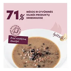 Delickcious gabaliukai su ėriena ir miško uogomis kreminiame padaže šunims, 80 g — 2 nuotrauka