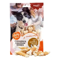 Duvo+ vištienos ir kalcio kaulai, skanėstai šunims, Kiekis: 500 g — 2 nuotrauka