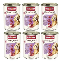 ANIMONDA GranCarno Senior  skonis: jautiena ir ėriena 6x400g 