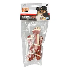 Flamingo Duetto Chicken&Cheese skanėstai šunims su vištiena ir sūriu, 3 vnt., 120 g